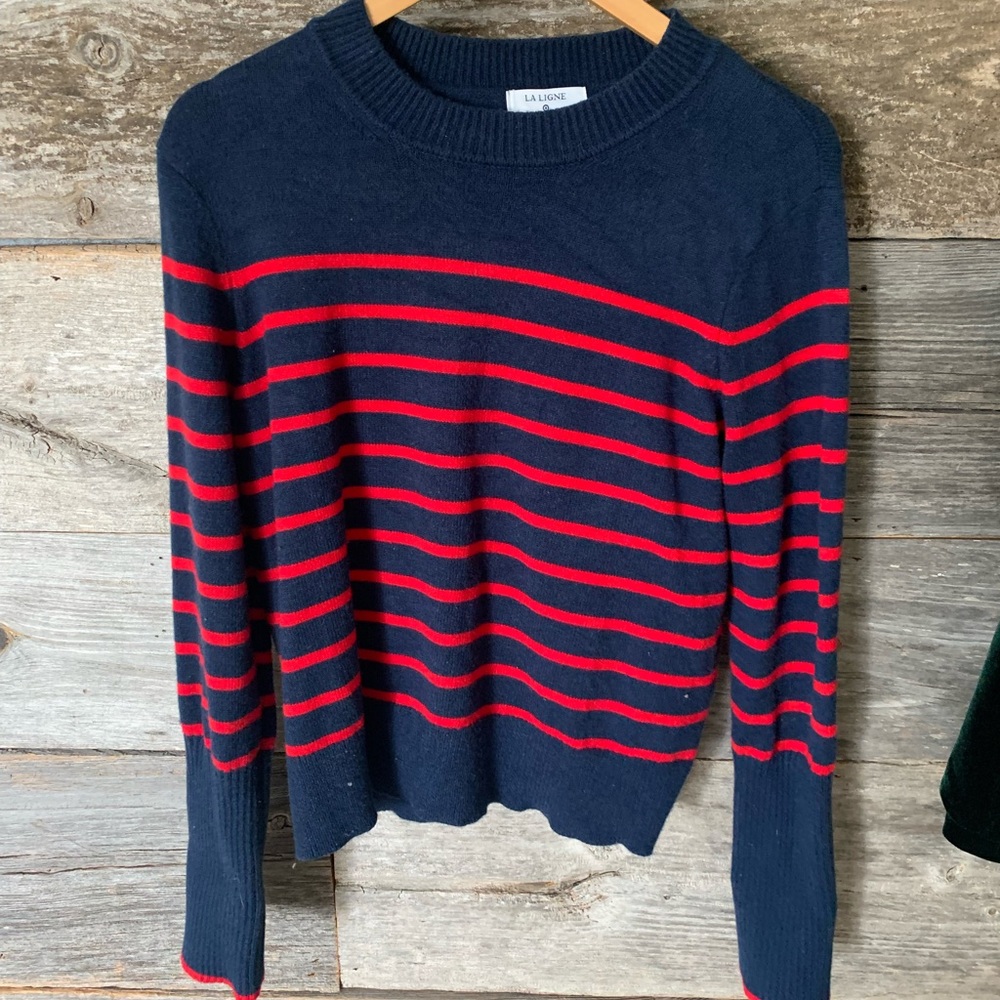 La Linge Stripped Red/Blue sweater.